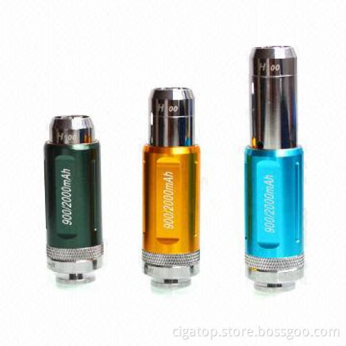 2014 Newest Type Stretch Structure H100 E-cigarette with 900, 2,200mAh Battery, 3.7V Voltage